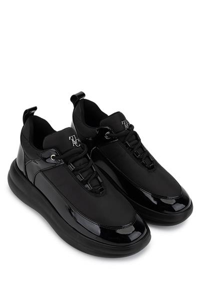 Tamer Tanca Kadın Suni Deri/Tekstil Siyah Sneakers & Spor Ayakkabı