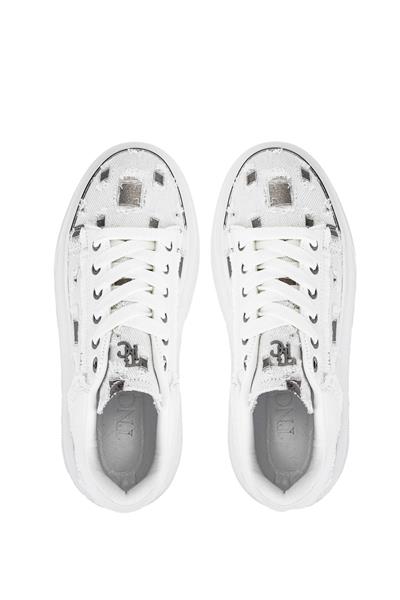 Tamer Tanca Kadın Tekstil Beyaz/Siyah Sneakers & Spor Ayakkabı