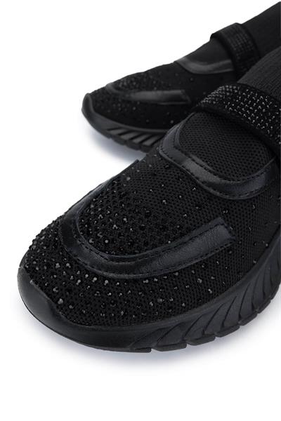Tamer Tanca Kadın Tekstil Siyah Sneakers & Spor Ayakkabı