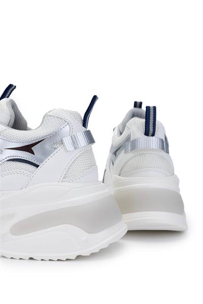 Tamer Tanca Kadın Tekstil/Vegan Beyaz/Lacivert Sneakers & Spor Ayakkabı