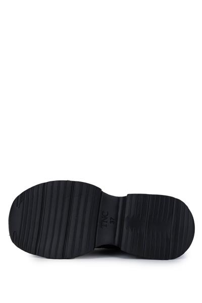 Tamer Tanca Kadın Tekstil/Vegan Siyah Sneakers & Spor Ayakkabı