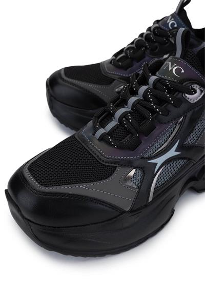 Tamer Tanca Kadın Tekstil/Vegan Siyah Sneakers & Spor Ayakkabı