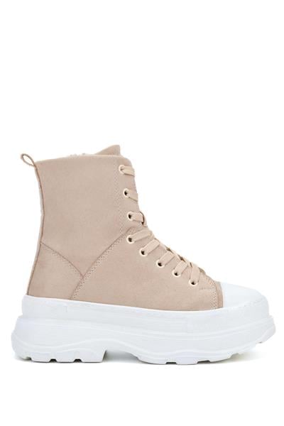 Tamer Tanca Kadın Vegan Bej Sneakers & Spor Bot