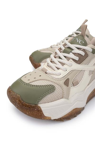 Tamer Tanca Kadın Vegan Beyaz/Haki Sneakers & Spor Ayakkabı