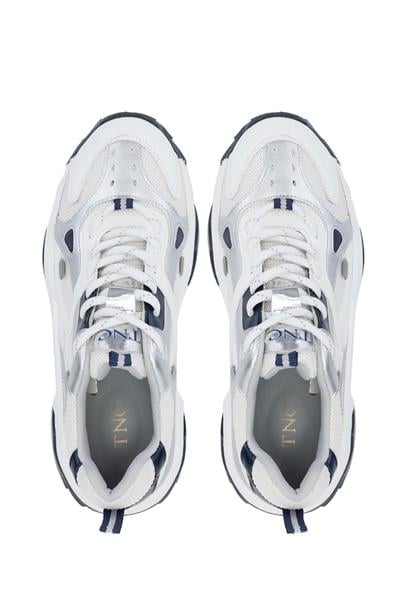 Tamer Tanca Kadın Vegan Beyaz/Lacivert Sneakers & Spor Ayakkabı
