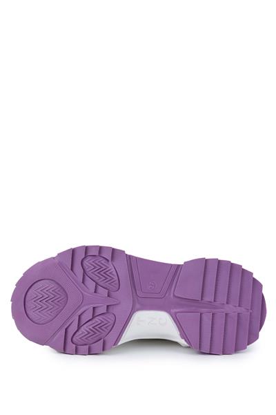 Tamer Tanca Kadın Vegan Beyaz/Lila Sneakers & Spor Ayakkabı