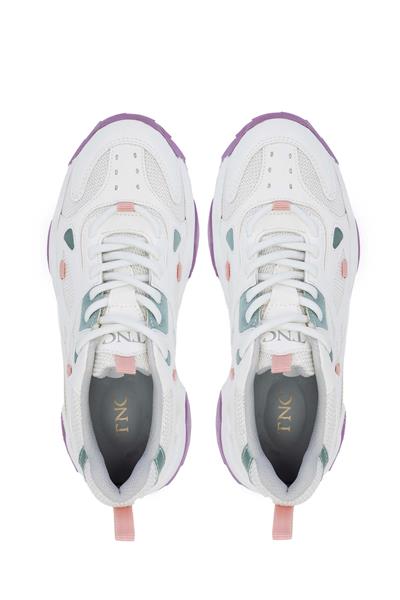 Tamer Tanca Kadın Vegan Beyaz/Lila Sneakers & Spor Ayakkabı