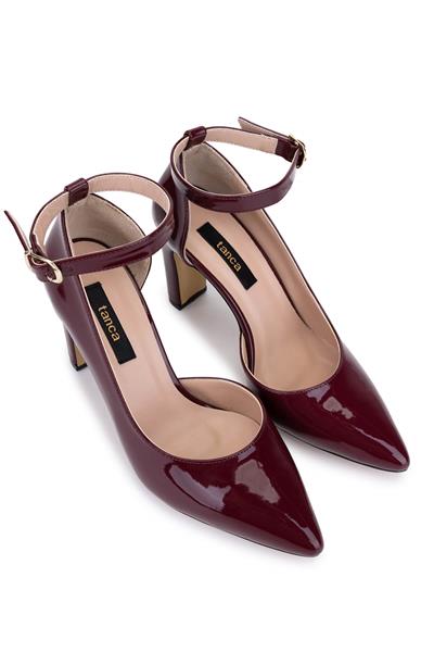 Tamer Tanca Kadın Vegan Bordo Topuklu & Stiletto Ayakkabı