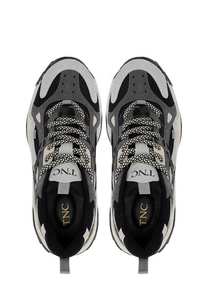 Tamer Tanca Kadın Vegan Buz/Siyah Sneakers & Spor Ayakkabı