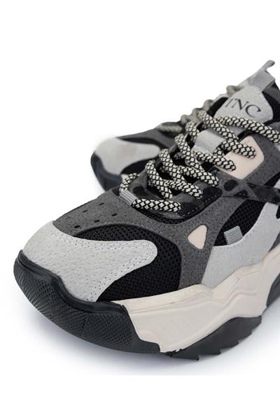 Tamer Tanca Kadın Vegan Buz/Siyah Sneakers & Spor Ayakkabı