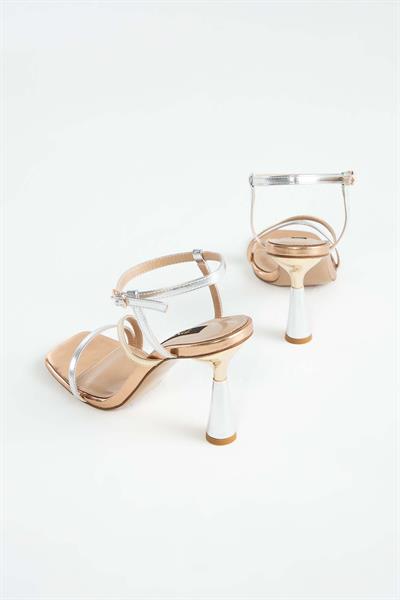 Tamer Tanca Kadın Vegan Gold\Lame Abiye Ayakkabı