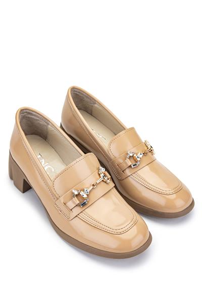 Tamer Tanca Kadın Vegan Nude Açma Loafer Ayakkabı