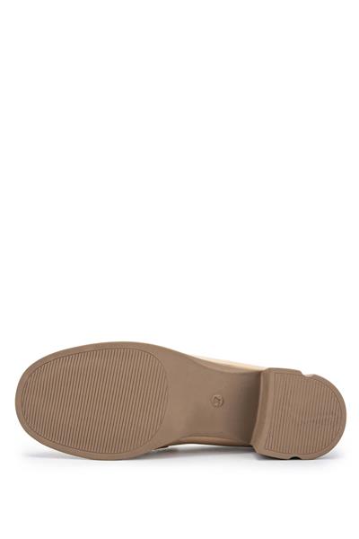Tamer Tanca Kadın Vegan Nude Açma Loafer Ayakkabı