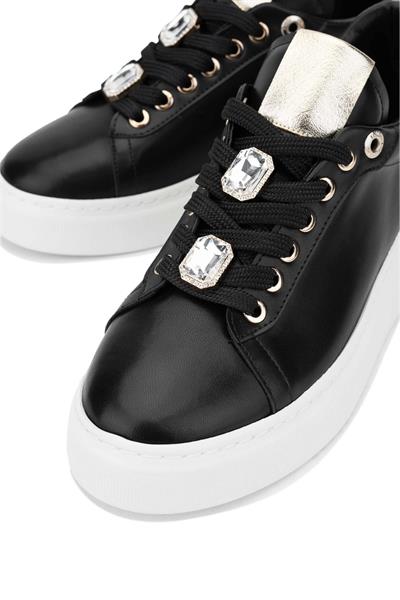 Tamer Tanca Kadın Vegan Siyah Sneakers & Spor Ayakkabı