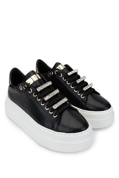 Tamer Tanca Kadın Vegan Siyah Sneakers & Spor Ayakkabı