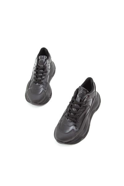 Tamer Tanca Kadın Vegan Siyah Sneakers & Spor Ayakkabı
