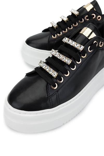 Tamer Tanca Kadın Vegan Siyah Sneakers & Spor Ayakkabı