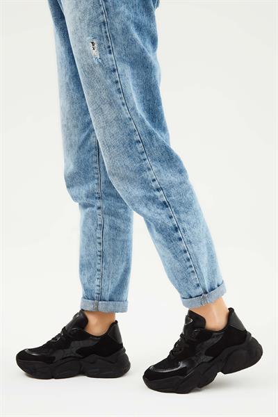 Tamer Tanca Kadın Vegan Siyah Sneakers & Spor Ayakkabı