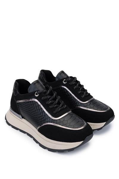 Tamer Tanca Kadın Vegan Siyah Sneakers & Spor Ayakkabı