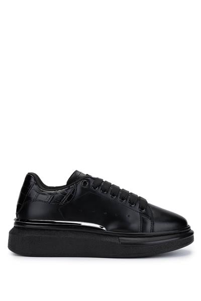Tamer Tanca Kadın Vegan Siyah Sneakers & Spor Ayakkabı