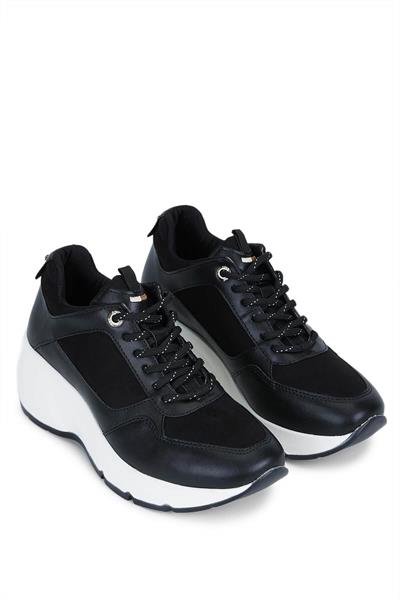 Tamer Tanca Kadın Vegan Siyah Sneakers & Spor Ayakkabı