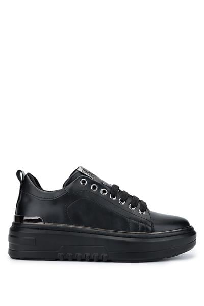 Tamer Tanca Kadın Vegan Siyah Sneakers & Spor Ayakkabı