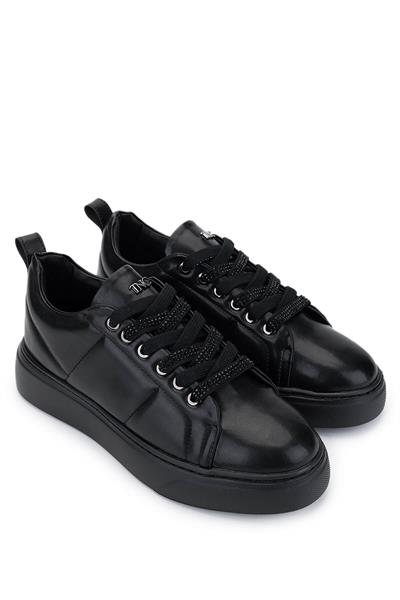 Tamer Tanca Kadın Vegan Siyah Sneakers & Spor Ayakkabı