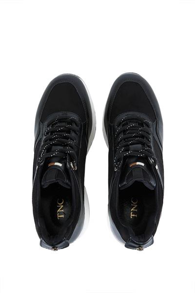 Tamer Tanca Kadın Vegan Siyah Sneakers & Spor Ayakkabı