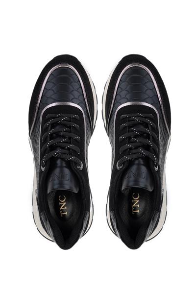Tamer Tanca Kadın Vegan Siyah Sneakers & Spor Ayakkabı