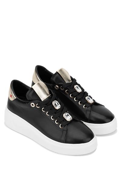 Tamer Tanca Kadın Vegan Siyah Sneakers & Spor Ayakkabı