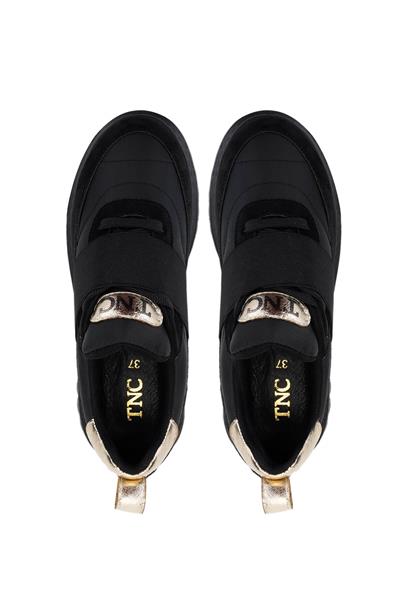 Tamer Tanca Kadın Vegan Siyah Sneakers & Spor Ayakkabı