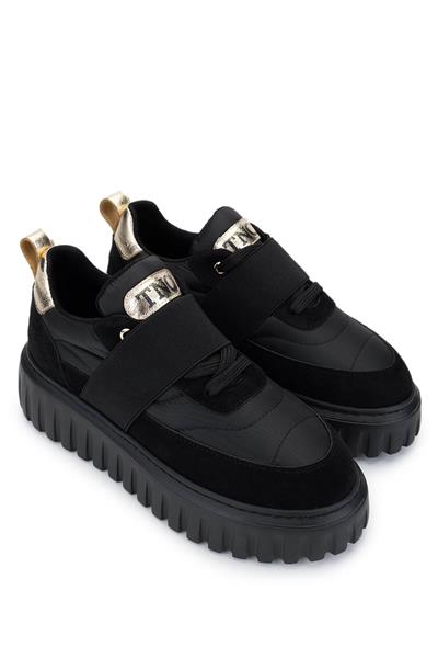 Tamer Tanca Kadın Vegan Siyah Sneakers & Spor Ayakkabı