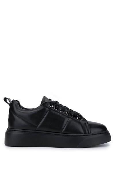 Tamer Tanca Kadın Vegan Siyah Sneakers & Spor Ayakkabı