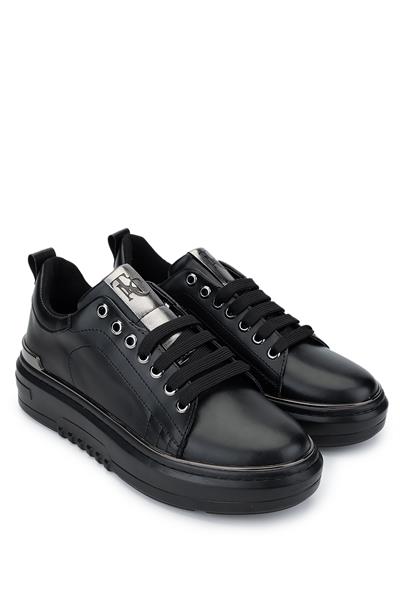 Tamer Tanca Kadın Vegan Siyah Sneakers & Spor Ayakkabı