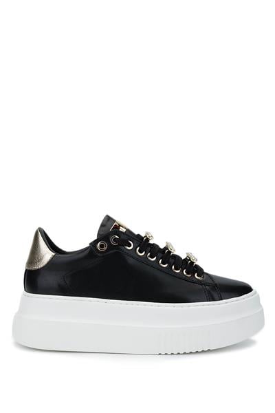 Tamer Tanca Kadın Vegan Siyah Sneakers & Spor Ayakkabı