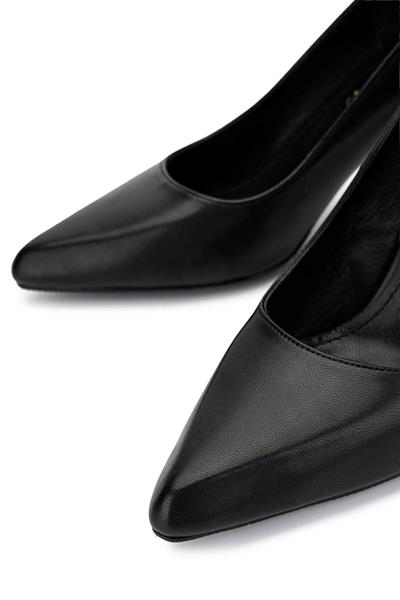 Tamer Tanca Kadın Vegan Siyah Stiletto Ayakkabı