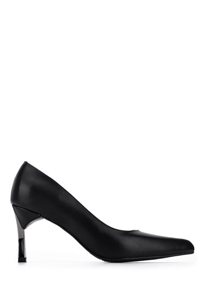 Tamer Tanca Kadın Vegan Siyah Stiletto Ayakkabı