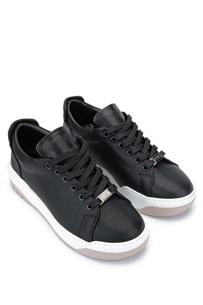 Tamer Tanca Kadın Vegan Siyah/Bej Sneakers & Spor Ayakkabı