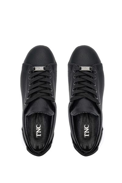 Tamer Tanca Kadın Vegan Siyah/Bej Sneakers & Spor Ayakkabı