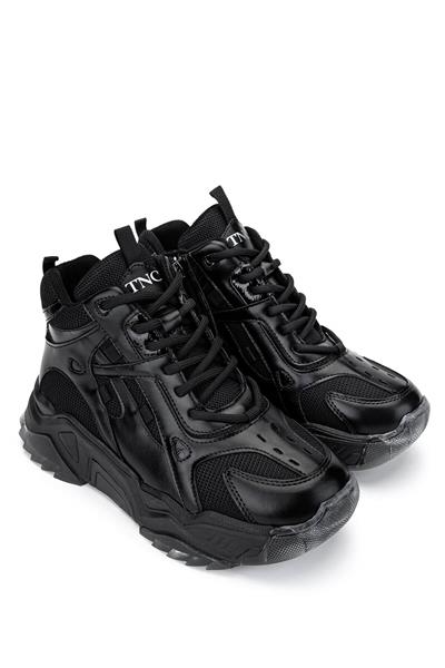 Tamer Tanca Kadın Vegan Siyah/Siyah Sneakers & Spor Bot
