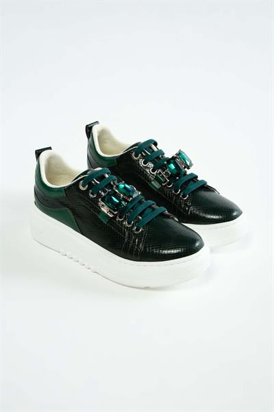 Tamer Tanca Kadın Vegan Yeşil Sneakers & Spor Ayakkabı
