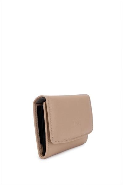 Tamer Tanca Unisex Hakiki Deri Bej Kartlık