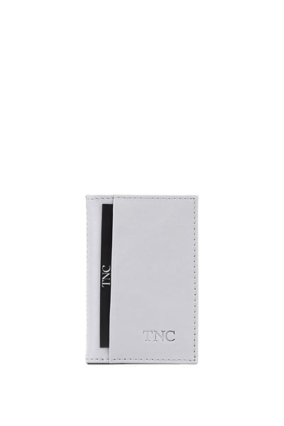 Tamer Tanca Unisex Hakiki Deri Beyaz Kartlık