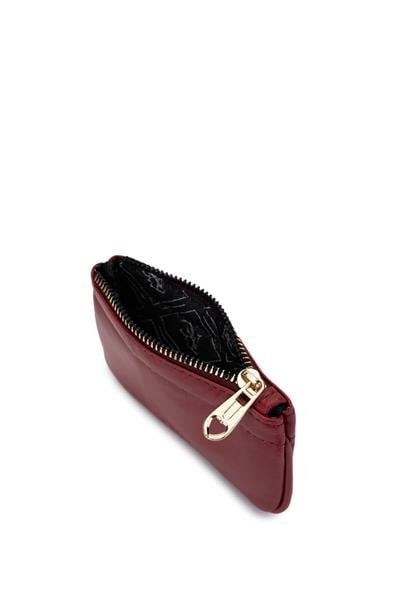 Tamer Tanca Unisex Hakiki Deri Bordo Kartlık
