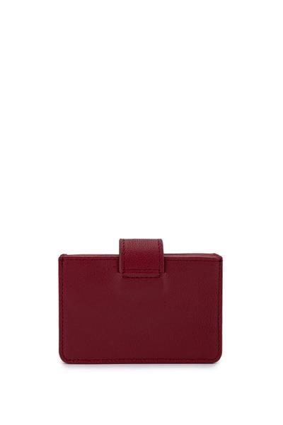 Tamer Tanca Unisex Hakiki Deri Bordo Kartlık