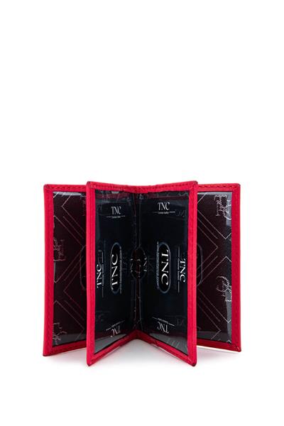 Tamer Tanca Unisex Hakiki Deri Fuşya Kartlık