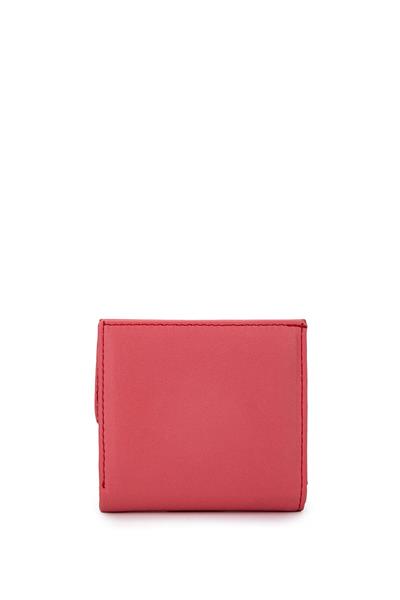 Tamer Tanca Unisex Hakiki Deri Pembe Cüzdan Cuzdan