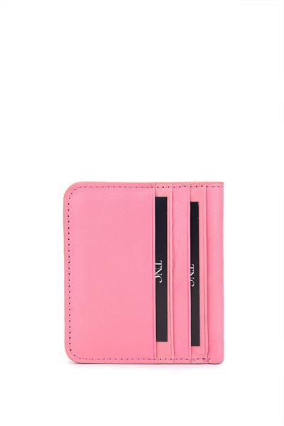Tamer Tanca Unisex Hakiki Deri Pembe Kartlık