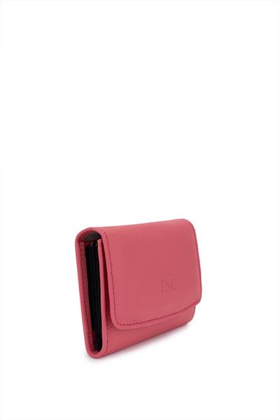 Tamer Tanca Unisex Hakiki Deri Pembe Kartlık