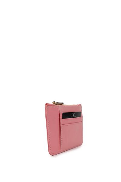 Tamer Tanca Unisex Hakiki Deri Pembe Kartlık